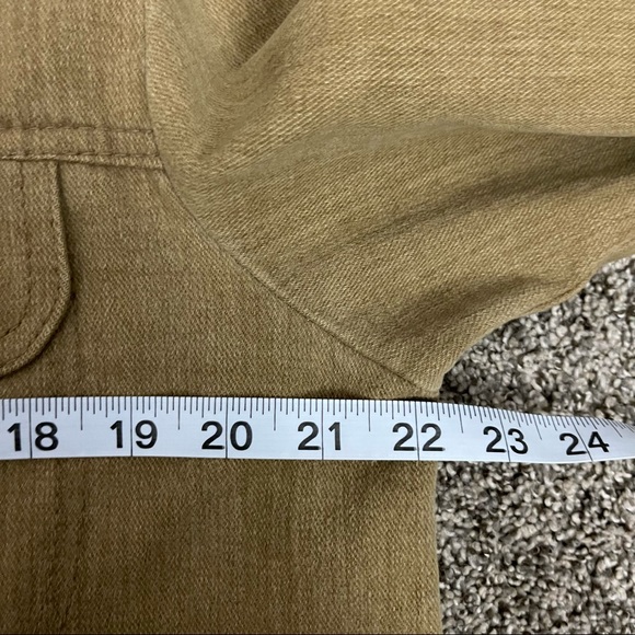 Vintage 70s Kings Road Shop Tan Denim Jacket Size Large - Picture 11 of 12